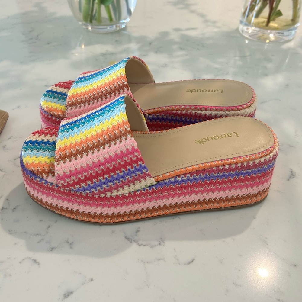 Larroude Rainbow Wedge